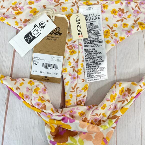 NWT Billabong Sungazers Reversible Maya Bikini Bottoms Women’s Size L/12 - Picture 5 of 6